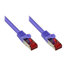 GoodConnections Cable de Red 10m Cat.6 S/FTP (S-STP), PiMF, PVC, 250 MHz, Violeta, RJ-45 Macho, Patchkabel