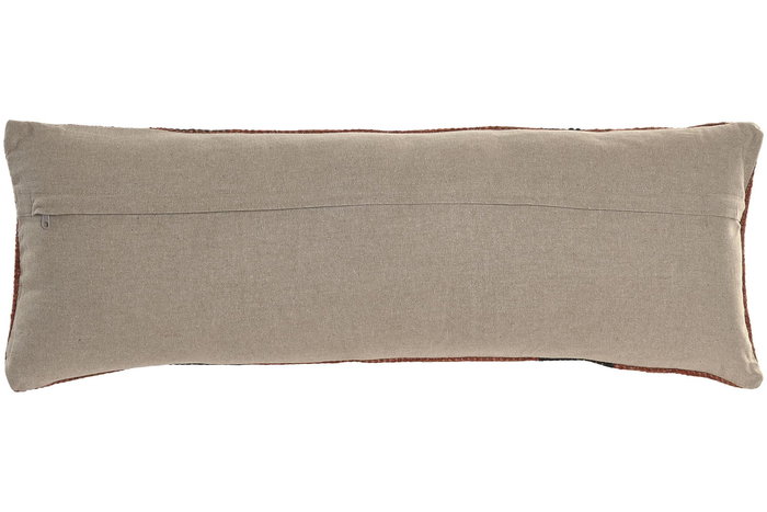 DKD Home Decor Cojin Boho Rojo Negro Kilim Polyester Lana Yute 85 x 30 cm (2 Unidades)