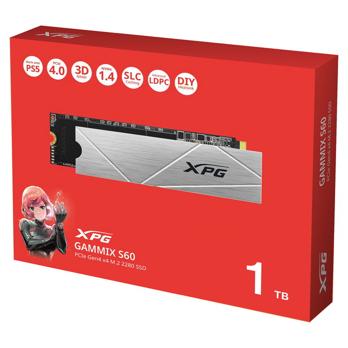 ADATA XPG GAMMIX S60 Blade SSD NVMe PCIe 4.0 x4 M.2 2280 1 TB