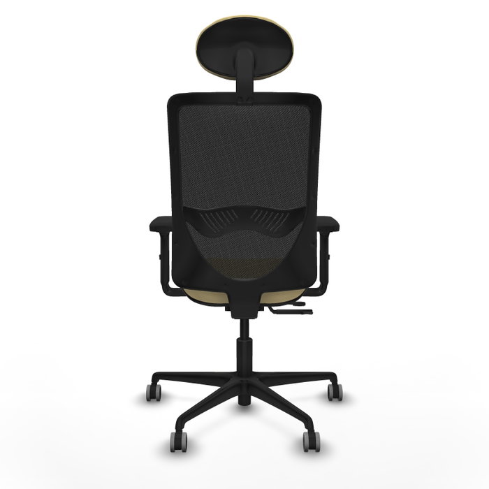 PIQUERAS Y CRESPO Silla de oficina Zulema con mecanismo Sincro/Traslack, Crema y Negro PIQUERAS Y CRESPO Silla de oficina Zulema con mecanismo Sincro/Traslack, Crema y Negro
