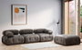 Atelier Del Sofa Sofá 1 Plaza Gris 95x95x75 cm, Asiento 65 cm Profundidad, Estructura Madera Haya/Aglomerado, Tejido Poliéster