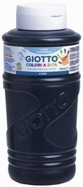 Giotto Pintura de Dedos Negro 750 ml