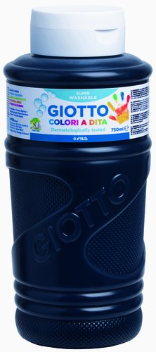 Pintura De Dedos Giotto 750 Ml (Bote) Negro Pintura De Dedos Giotto 750 Ml (Bote) Negro