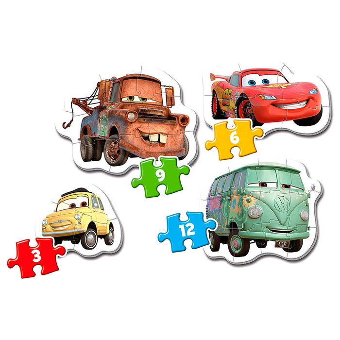 Clementoni Mi primer rompecabezas Coches 3-6-9-12 piezas Clementoni Mi primer rompecabezas Coches 3-6-9-12 piezas