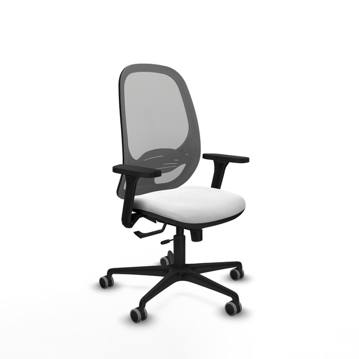 PIQUERAS Y CRESPO Silla de oficina Cilanco con mecanismo Sincro/Traslack, Blanco y Gris PIQUERAS Y CRESPO Silla de oficina Cilanco con mecanismo Sincro/Traslack, Blanco y Gris