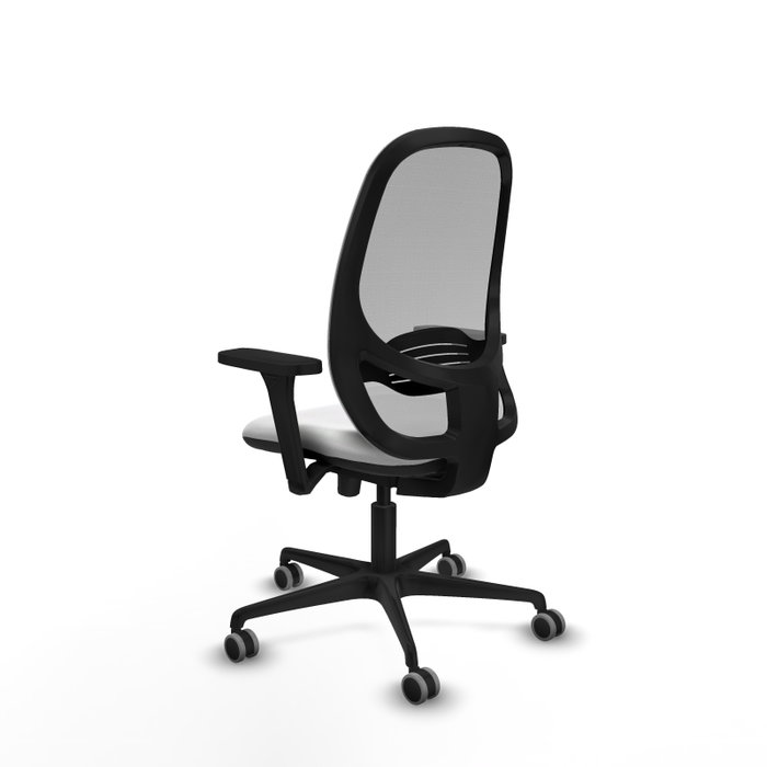 PIQUERAS Y CRESPO Silla de oficina Cilanco con mecanismo Sincro/Traslack, Blanco y Gris PIQUERAS Y CRESPO Silla de oficina Cilanco con mecanismo Sincro/Traslack, Blanco y Gris