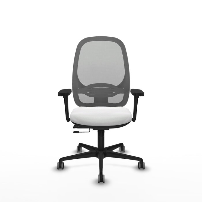 PIQUERAS Y CRESPO Silla de oficina Cilanco con mecanismo Sincro/Traslack, Blanco y Gris PIQUERAS Y CRESPO Silla de oficina Cilanco con mecanismo Sincro/Traslack, Blanco y Gris