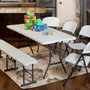 Color Baby Mesa rectangular plegable maletín 185X76X74 cm