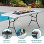 Color Baby Mesa rectangular plegable maletín 185X76X74 cm