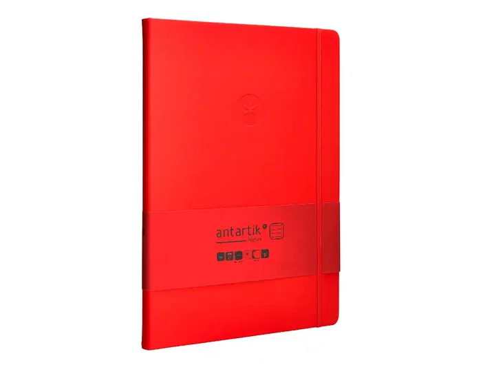 Antartik Cuaderno Antartik Notes Tapa Dura A4 Rojo 100 Hojas