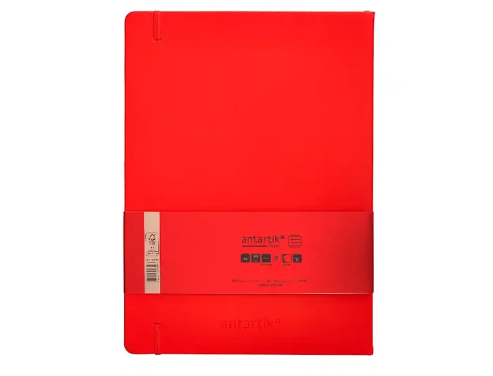 Antartik Cuaderno Antartik Notes Tapa Dura A4 Rojo 100 Hojas