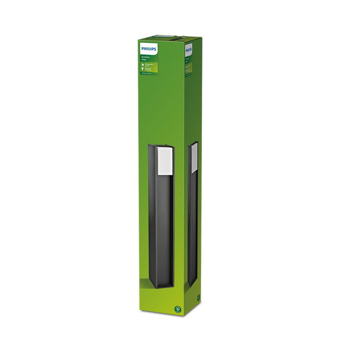 Philips Baliza LED Bridge E27 Antracita IP44 12,1 x 12,1 x 80,2 cm