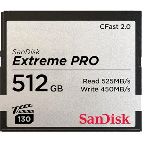 Sandisk Extreme Pro 512 GB CFast 2.0 Sandisk Extreme Pro 512 GB CFast 2.0