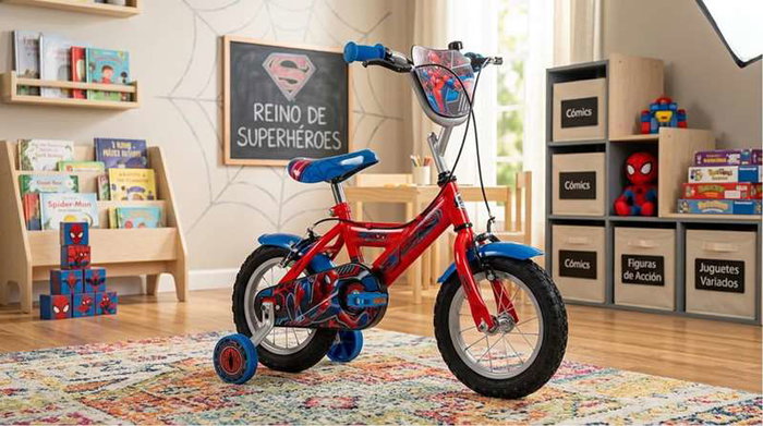 Huffy Huffy12" Bicicleta Spiderman de Aprendizaje con Ruedas de Equilibrio para Niños de 3 a 5 Años - 12 Pulgadas Huffy Huffy12" Bicicleta Spiderman de Aprendizaje con Ruedas de Equilibrio para Niños de 3 a 5 Años - 12 Pulgadas