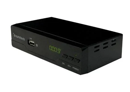 Sunstech DTB210HD2 Receptor TDT DVB-T2 Full HD con USB para Grabación PVR, Negro, OSD: ES/FR/EN/PT
