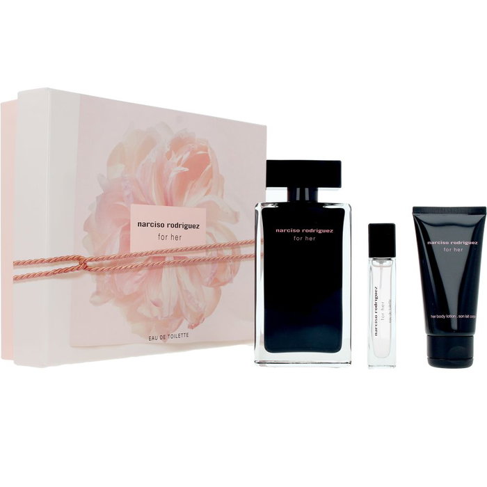 Narciso Rodriguez For Her Estuche 3 pz Eau de Toilette 100 ml + Loción Corporal 50 ml + Eau de Toilette 10 ml