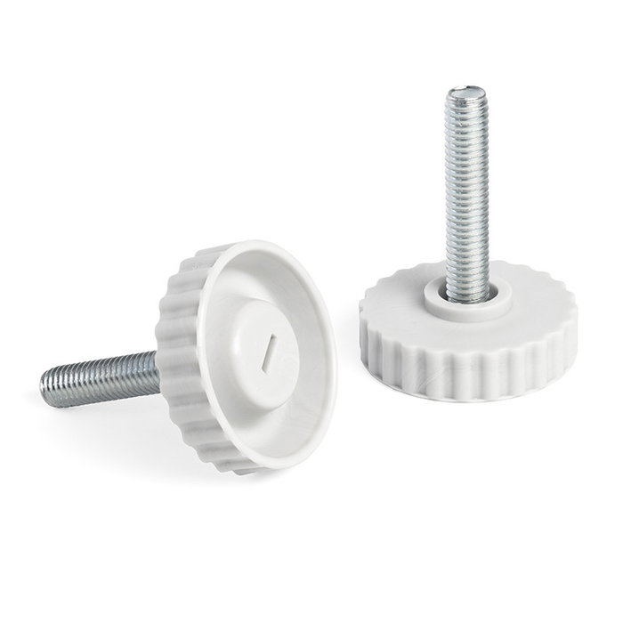 Herrajes Alk Pie Nivelador Tamen Ø40 M8 x 40 mm, Gris