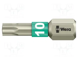 WERA Punta de destornillador Torx® TX10 TORSION 1/4 de 25 mm