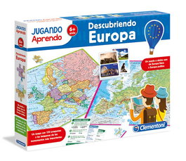 Clementoni Juego Aprendo Descubriendo Europa - 150 Preguntas Educativo para Niños a Partir de 6 Años