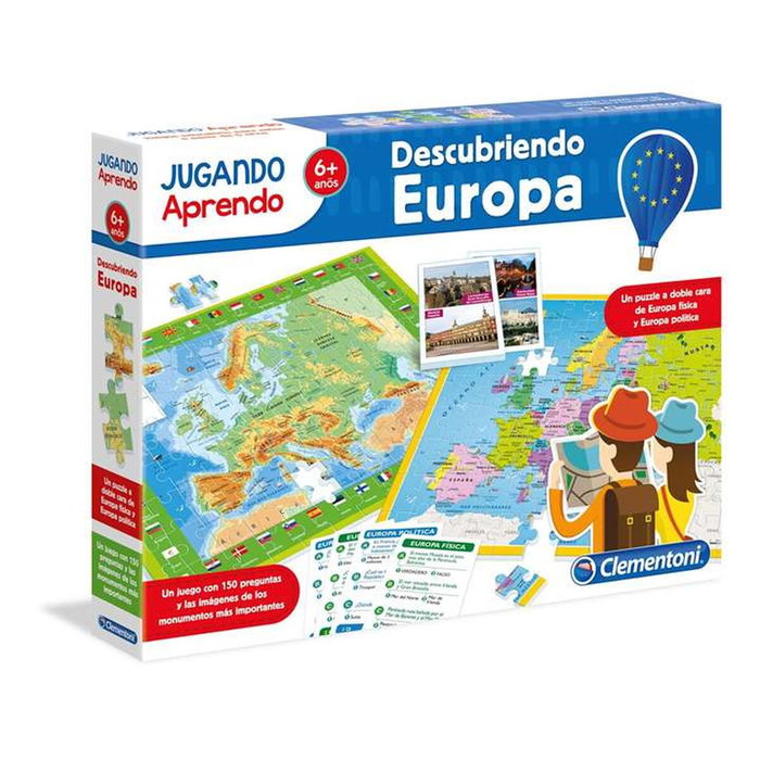 Clementoni Mapa Geo Descubre Europa Juego de Puzle y Cartas Clementoni Mapa Geo Descubre Europa Juego de Puzle y Cartas
