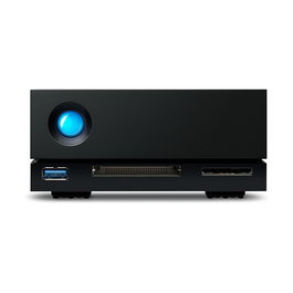 LaCie 1big Dock Disco Duro Externo Thunderbolt 3 Desktop, 30 TB, 7200 RPM, 2 puertos Thunderbolt, Negro