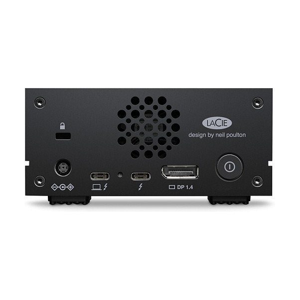 LaCie 1big Dock Disco Duro Externo Thunderbolt 3 Desktop, 30 TB, 7200 RPM, 2 puertos Thunderbolt, Negro