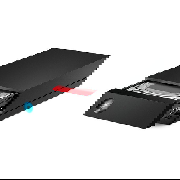 LaCie 1big Dock Disco Duro Externo Thunderbolt 3 Desktop, 30 TB, 7200 RPM, 2 puertos Thunderbolt, Negro