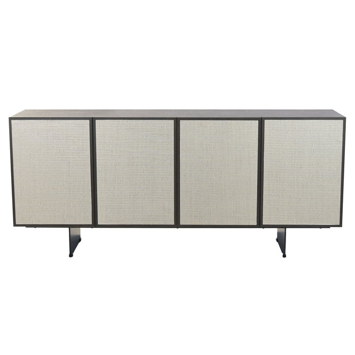 DKD Home Decor Buffet de Madera MDF 180x41x80 Marrón Oscuro y Beige