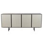DKD Home Decor Buffet de Madera MDF 180x41x80 Marrón Oscuro y Beige