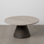 Mesa Centro Mármol/Madera Salón 90 X 90 X 43 cm
