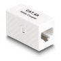 DeLOCK Adaptador RJ45 hembra a RJ45 hembra Cat.6A UTP blanco