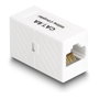 DeLOCK Adaptador RJ45 hembra a RJ45 hembra Cat.6A UTP blanco