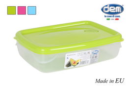 Dem Fiambrera 3L Hermética Microondas Rectangular 29.5x21.5x7.5 cm (12 Unidades)