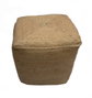 DKD Home Decor Reposapiés de Fibra Natural 40x40x40