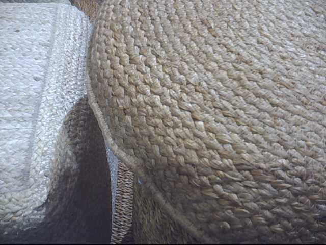 DKD Home Decor Reposapiés de Fibra Natural 40x40x40