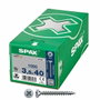 Spax Tornillo Universal Cabeza Plana 3,5x40mm Z2 1000 unidades