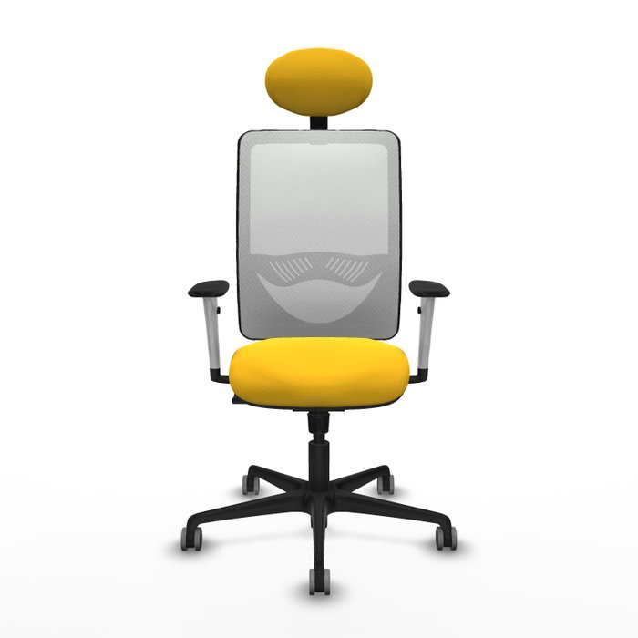 PIQUERAS Y CRESPO Silla de oficina Zulema Amarillo y Blanco PIQUERAS Y CRESPO Silla de oficina Zulema Amarillo y Blanco