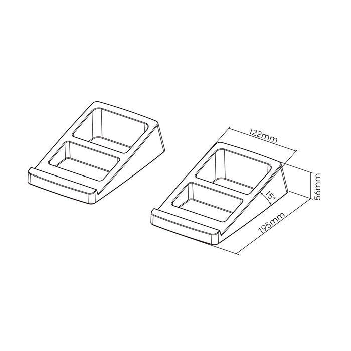 Aisens Soporte Universal de Sobremesa para Altavoces SPK07U-425, Negro