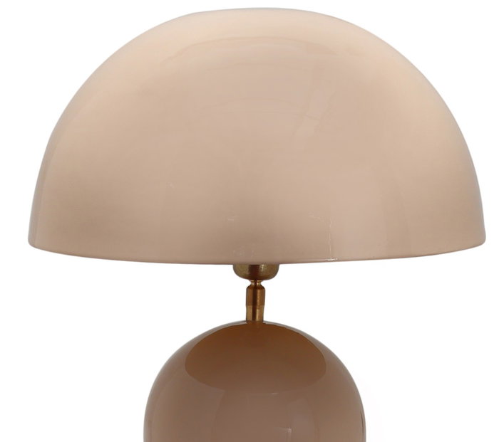 DKD Home Decor Lámpara de Pie de Hierro Beige con Detalles de Bolas Seta