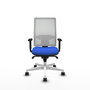 PIQUERAS Y CRESPO Silla de oficina Horna con Mecanismo Sincro Azul y Blanco