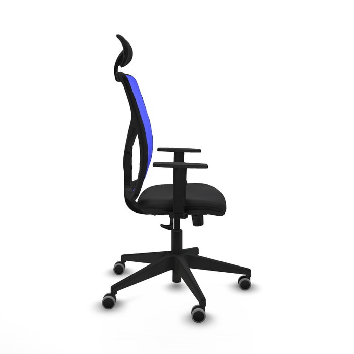 PIQUERAS Y CRESPO Silla de oficina Motilla con mecanismo Sincro, Negro y Azul PIQUERAS Y CRESPO Silla de oficina Motilla con mecanismo Sincro, Negro y Azul