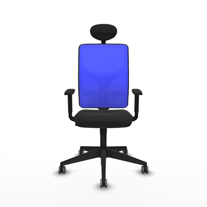 PIQUERAS Y CRESPO Silla de oficina Motilla con mecanismo Sincro, Negro y Azul PIQUERAS Y CRESPO Silla de oficina Motilla con mecanismo Sincro, Negro y Azul