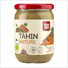 LIMA Tahin Tostado 500Gr. S/Sal Crema de Semillas de Sésamo Tostadas Vegano Rico en Calcio Hierro Magnesio Alto en Fibra y Proteínas