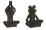 DKD Home Decor Figura de Hierro Colado Rana Surtido de 2