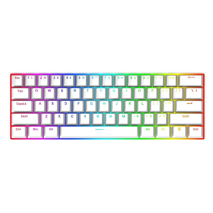 Redragon Dragonborn K630 Teclado Mecánico 60% RGB Blanco