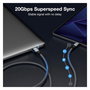 Equip Cable USB-C a USB-C 3.2 Gen 2x2 20 Gbit/s PD 240W 3 m Negro, Ref. 128428