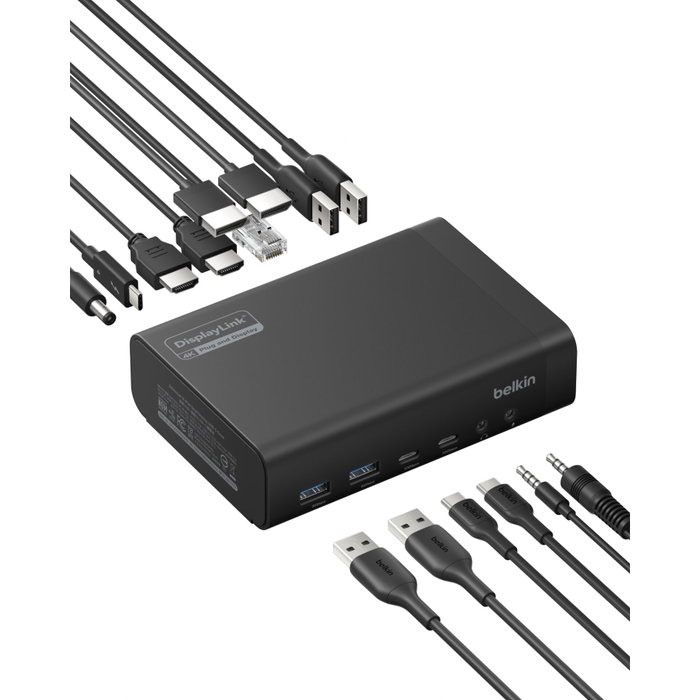 Belkin CONNECT 14-en-1 140W Dual Display Dock INC028kqBK