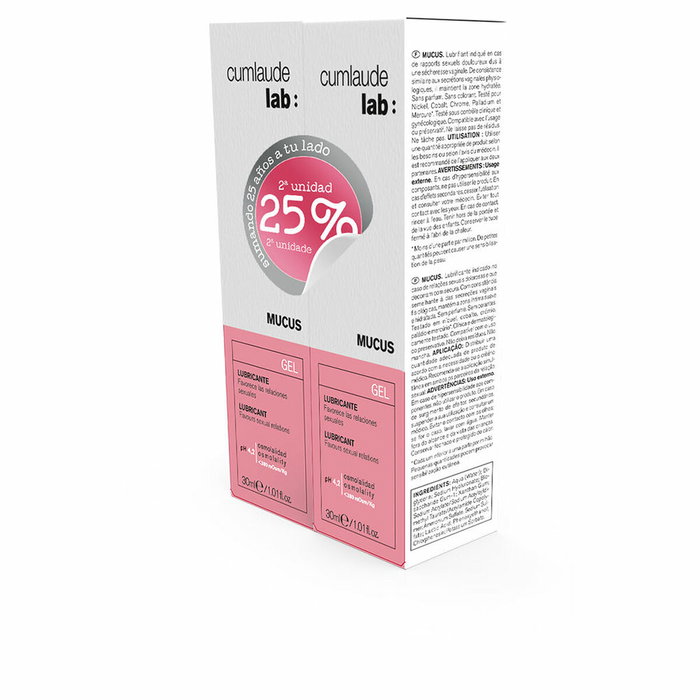 Cumlaude Lab MUCUS gel lubricante pack 2 x 30 ml Cumlaude Lab MUCUS gel lubricante pack 2 x 30 ml