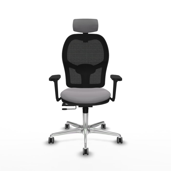 PIQUERAS Y CRESPO Silla de oficina Jorquera con Mecanismo Sincro/Traslack, Gris y Negro PIQUERAS Y CRESPO Silla de oficina Jorquera con Mecanismo Sincro/Traslack, Gris y Negro