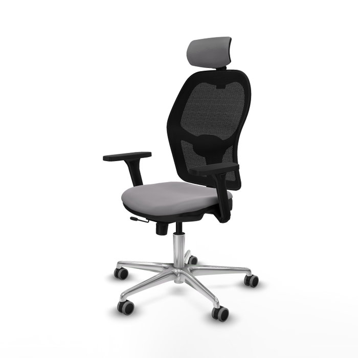 PIQUERAS Y CRESPO Silla de oficina Jorquera con Mecanismo Sincro/Traslack, Gris y Negro PIQUERAS Y CRESPO Silla de oficina Jorquera con Mecanismo Sincro/Traslack, Gris y Negro